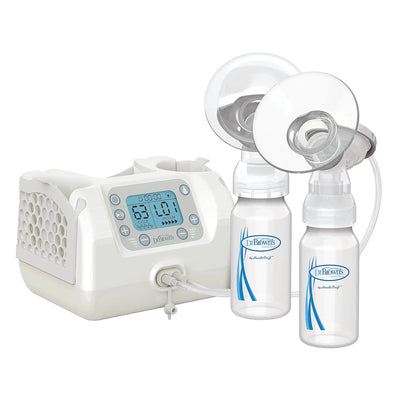 Dr. Browns Customflow Double Electric Quiet Breast Pump with SoftShape Silicone Shields