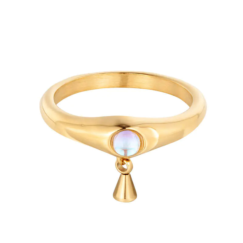 Pearl Titanium Ring